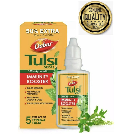 Ayurvedic Basil Tulsi Drops 30ml – Ayurvedic Immunity Booster for Cough and Cold Relief